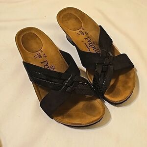 Birkenstock papillio strappy/,heeled sandals size 36 (6us)